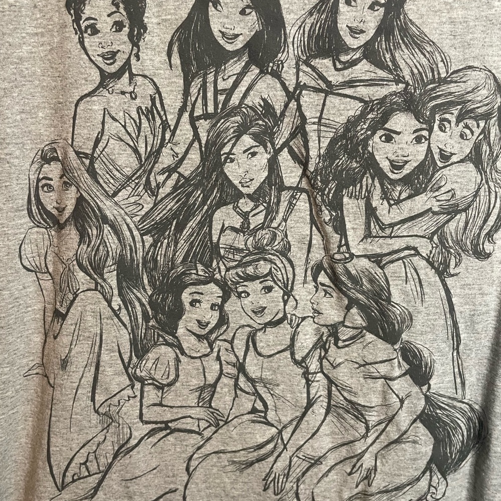 Disney Princess Gray Tee